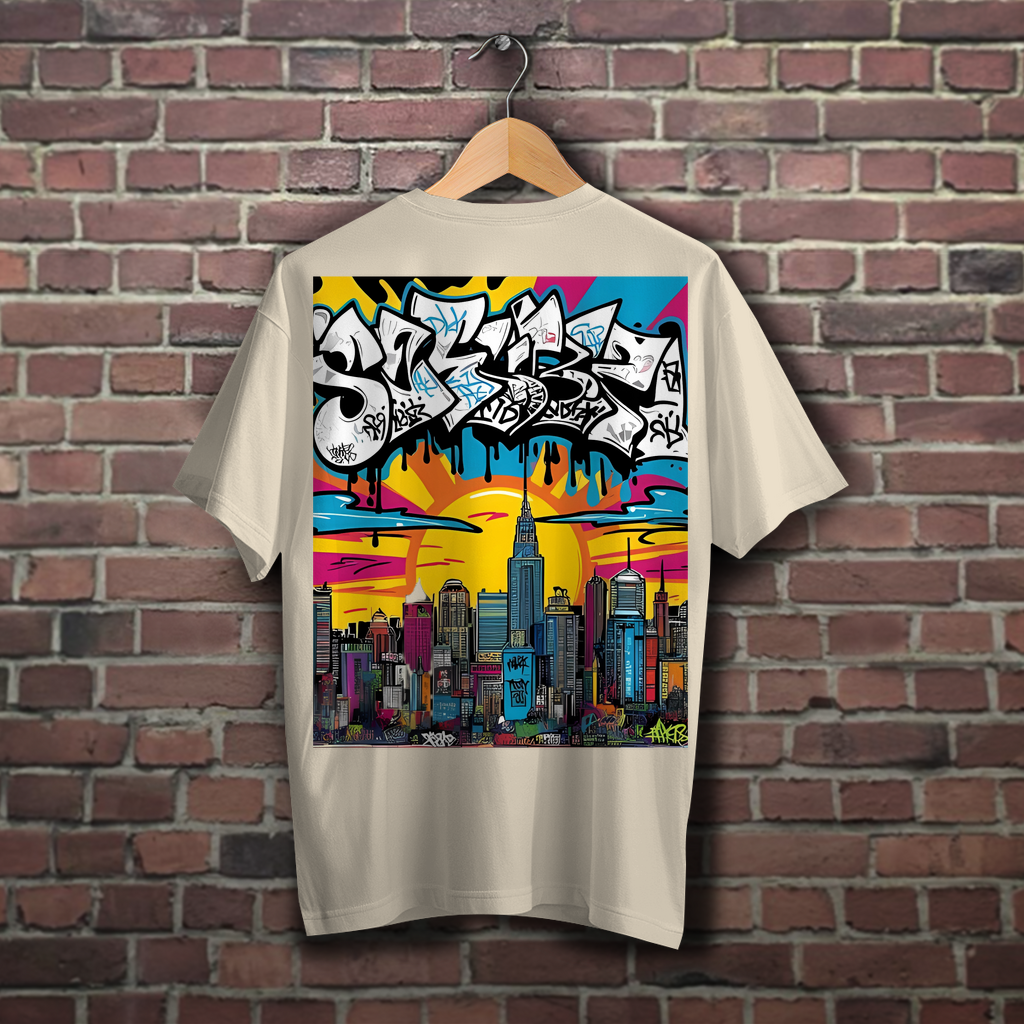 Skyline Vibes-Oversize Shirt